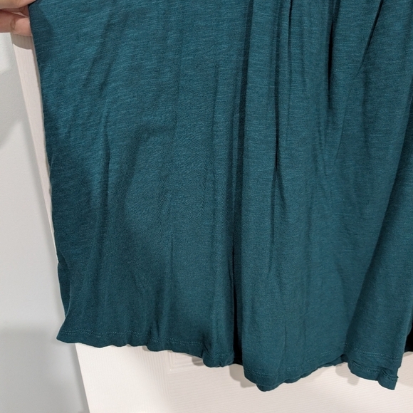 Torrid Deep Teal Knit Square Neck Lace Inset Tank in Size 2 (18/20) - Picture 5 of 11